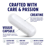 American Research Supplements Créatine Monohydrate – gélules micronisées pour meilleure absorption