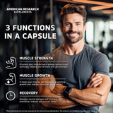 American Research Supplements Créatine Monohydrate – capsules véganes faciles à avaler