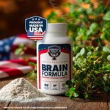 AMERICAN VITALITY Brain Formula: niacine et B6 pour énergie cérébrale équilibrée.