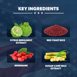 AMERICAN VITALITY Liberty Heart – Berberine comme ingrédient clé pour le métabolisme lipidique.