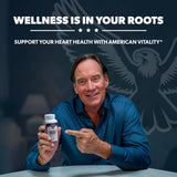 AMERICAN VITALITY Liberty Heart – Levure rouge comme ingrédient végétal pour le soutien lipidique.
