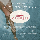 Expérience bien-être quotidien grâce à la lumière thérapeutique American Wellness Authority.