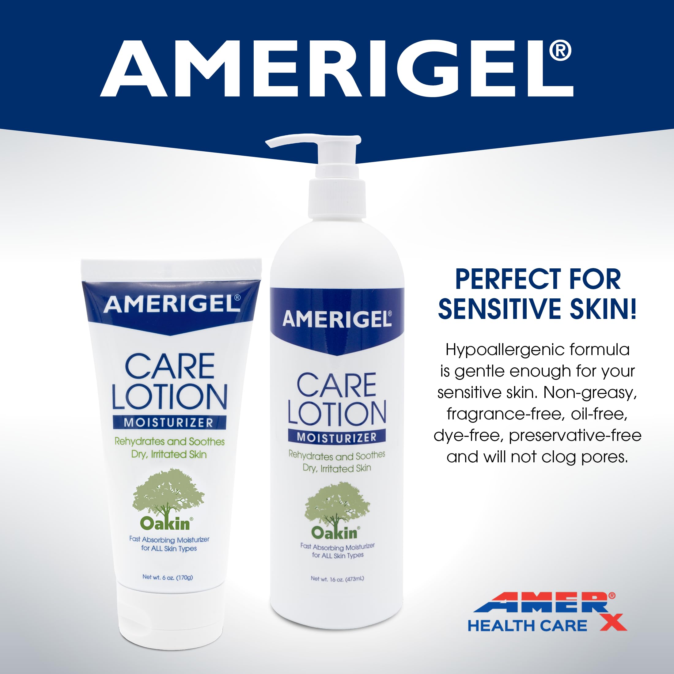 AMERIGEL Care Lotion absorption rapide, pénétration efficace