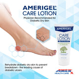 AMERIGEL Care Lotion appliquée sur pieds secs pour nourrir
