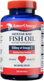 AmerOmega Triglyceride Omega-3 : bouteille de gélules riches en oméga-3.