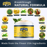 Amish Origins Crème douleur muscles, absorption rapide pour détente après l'effort.