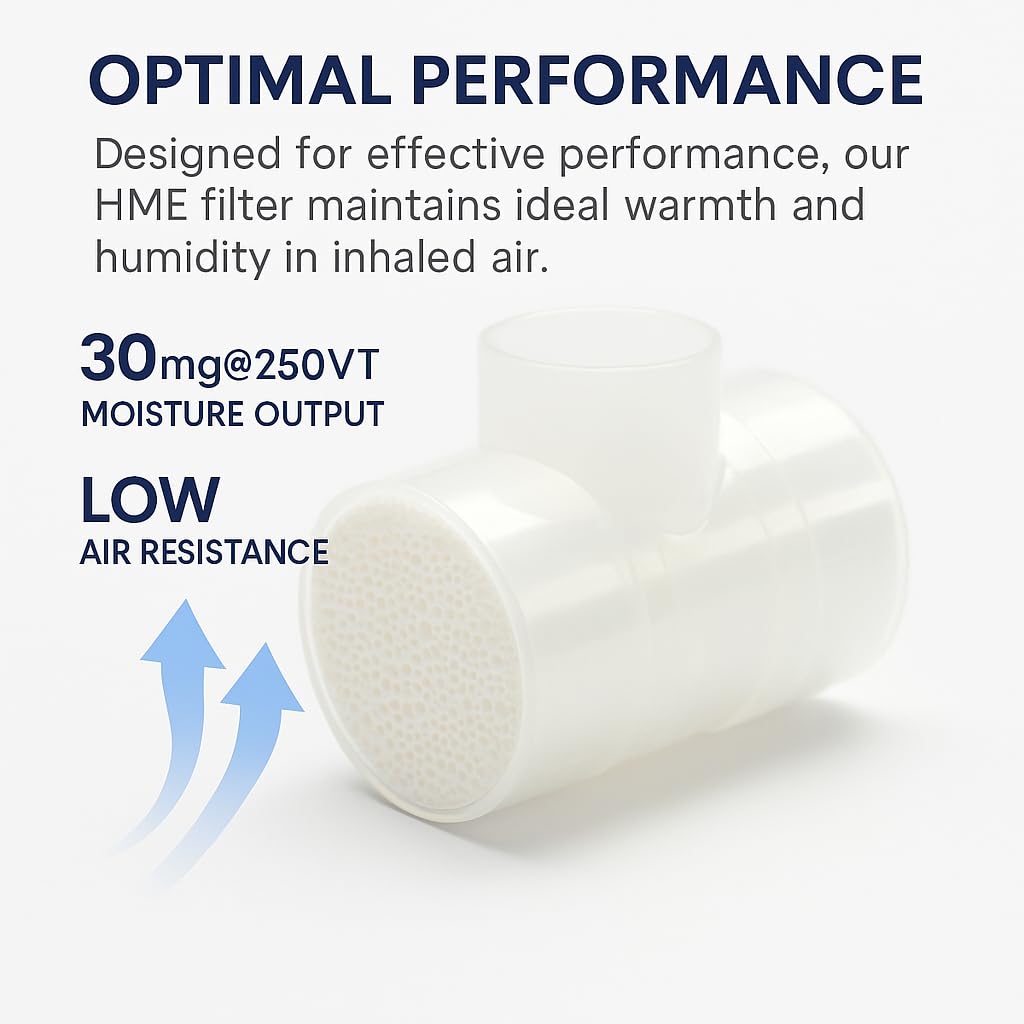 Ammodura HME, filtre optimisé, humidité stable pour des inhalations plus confortables.