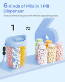 AMOOS dimensions hauteur environ 12,7 cm et couvercle 9,1 cm.