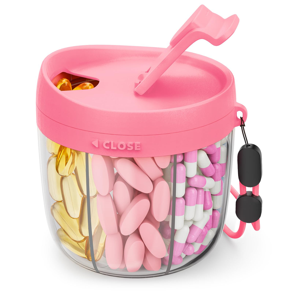 AMOOS distributeur de pilules 7 compartiments, pratique pour organiser vos compléments quotidiens.
