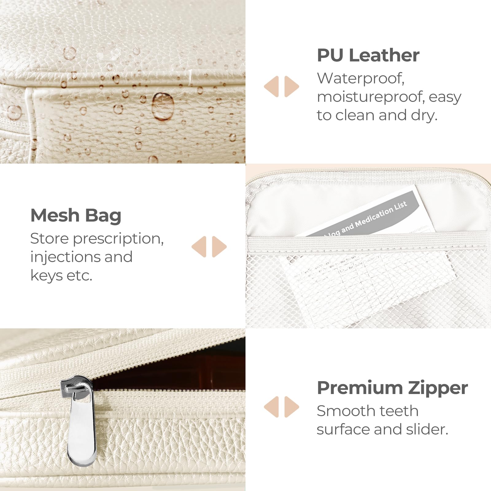 AMOOS durabilité et charnières beige – conçu pour durer au quotidien.
