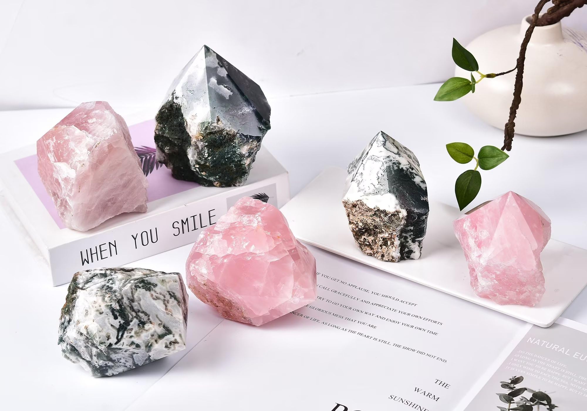 AMOYSTONE bâton d'agate mousse – idée cadeau bien-être pour vos proches