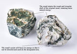 AMOYSTONE bâton d'agate mousse – poids visible, utile en pratique spirituelle ou décoration