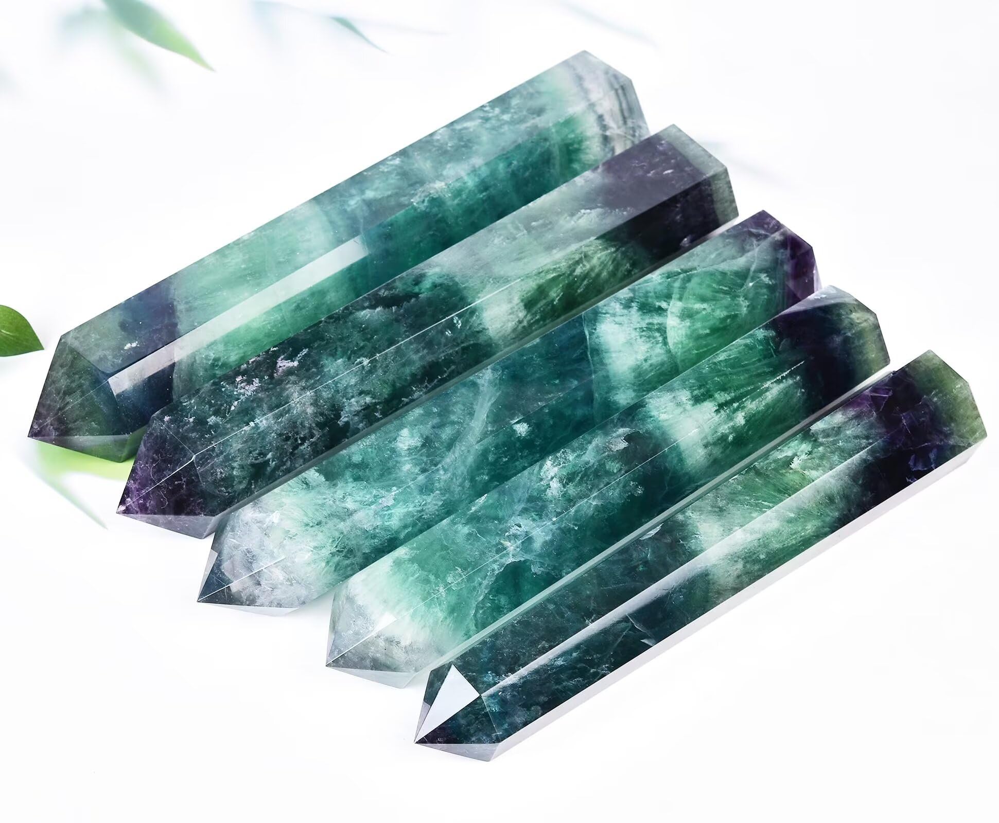 AMOYSTONE fluorite vert violet, outil de méditation et contemplation dans l espace sacré