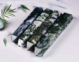 AMOYSTONE Balancement des chakras Moss Agate pour harmonie douce