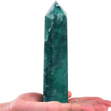 AMOYSTONE baton cristal fluorite verte, énergie dirigée pour l’équilibre émotionnel.