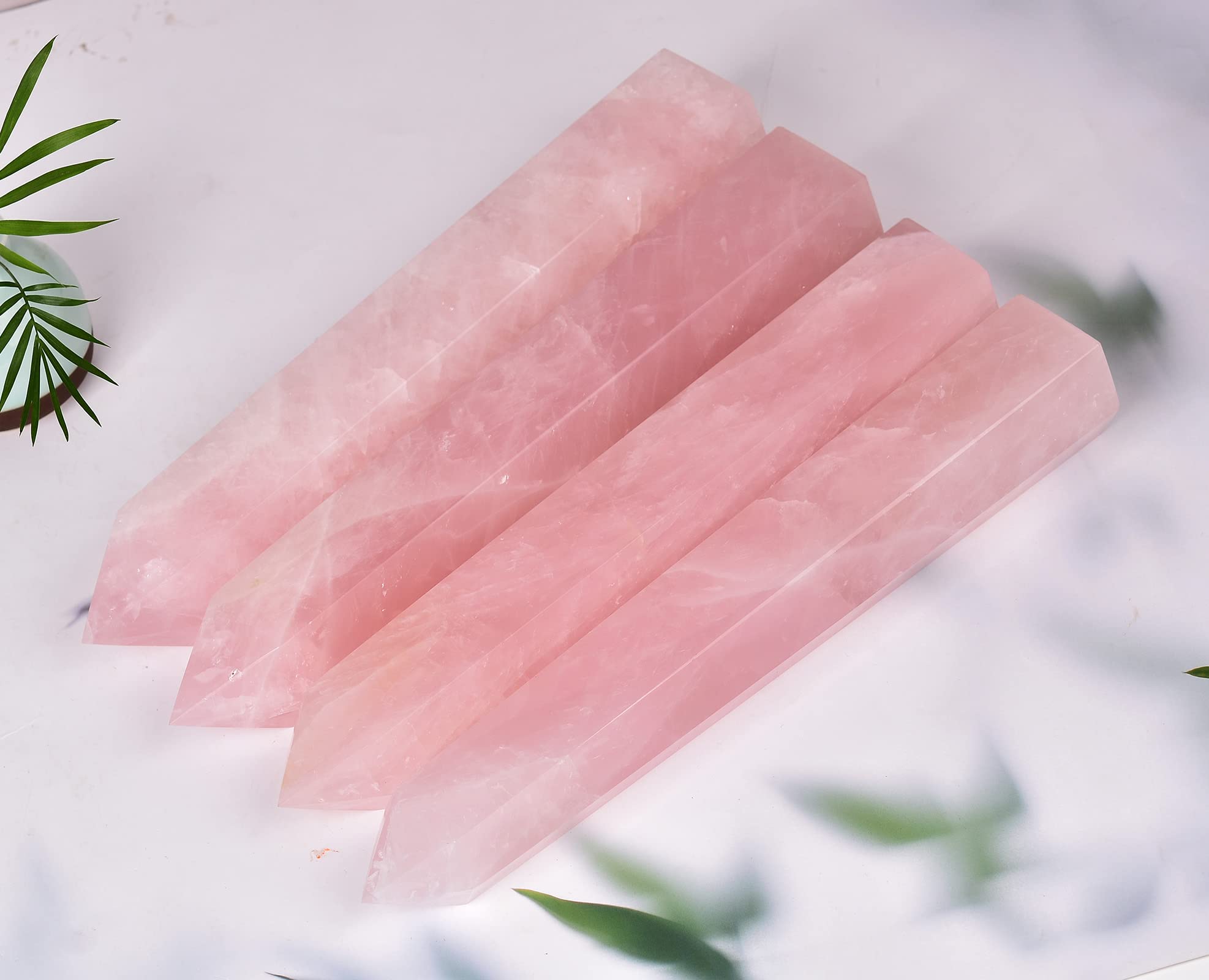AMOYSTONE bien-être quartz rose quotidien – apporte une touche positive à votre pièce.