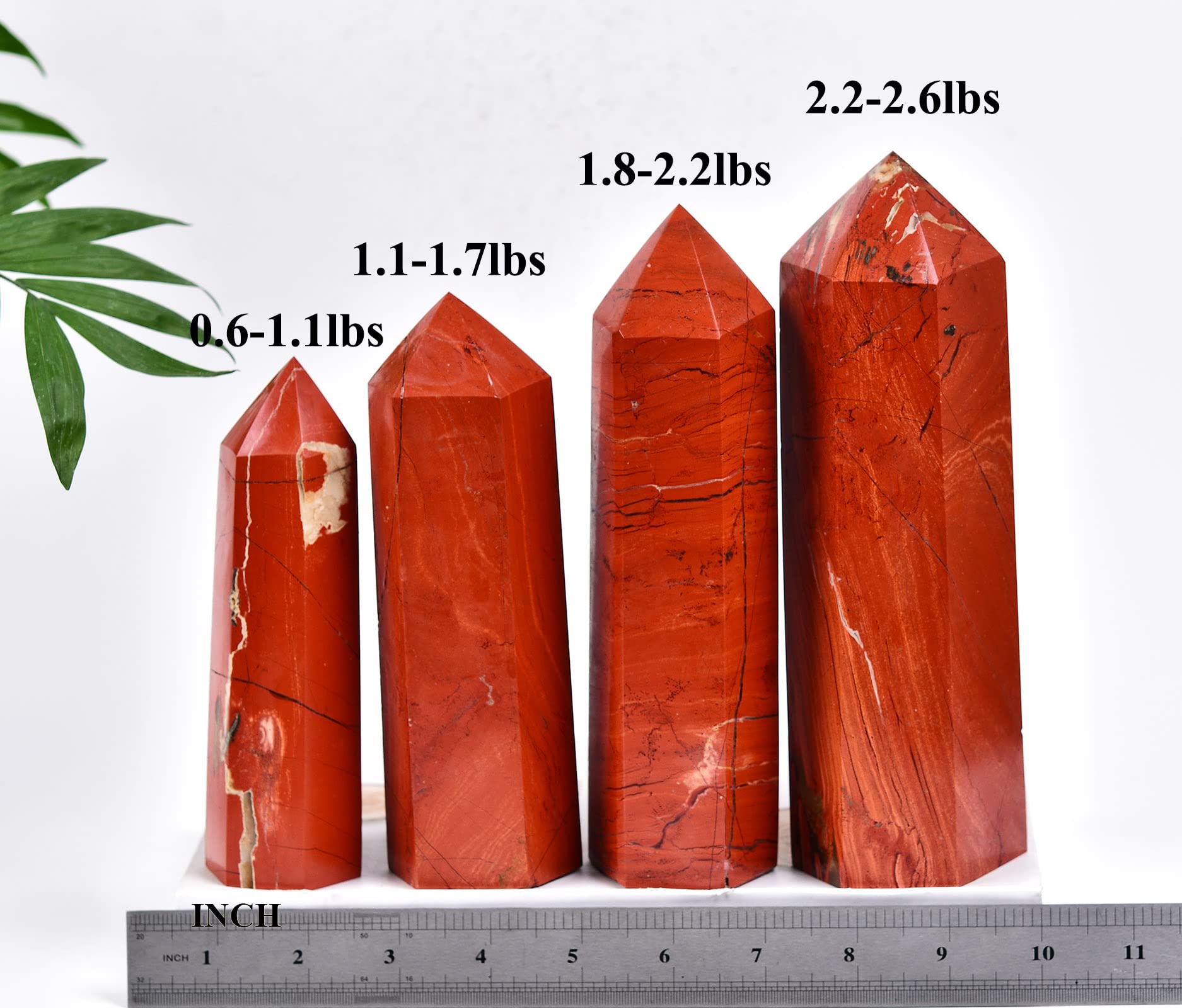 AMOYSTONE colonne cristal rouge, décoration zen pour ambiance calme et concentration