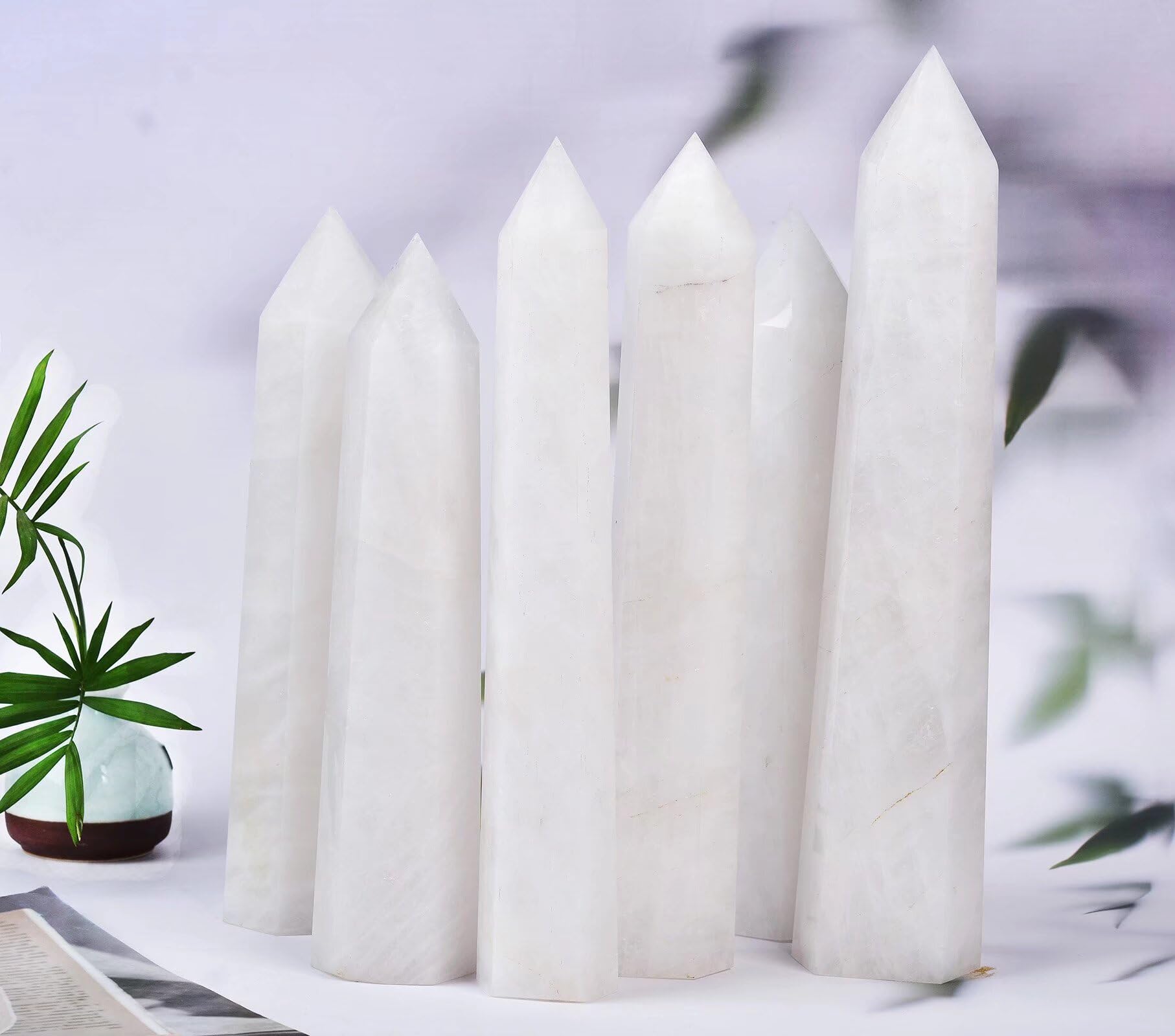 AMOYSTONE cristal blanc harmonisation énergie et purification espace