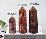 AMOYSTONE déco quartz hématoïde: pièce esthétique et cadeau apprécié.