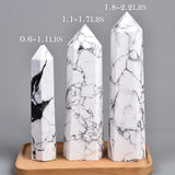 AMOYSTONE cristal Howlite décoratif pour ambiance zen et détente.
