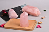 AMOYSTONE décoration zen quartz rose; crée une atmosphère paisible.
