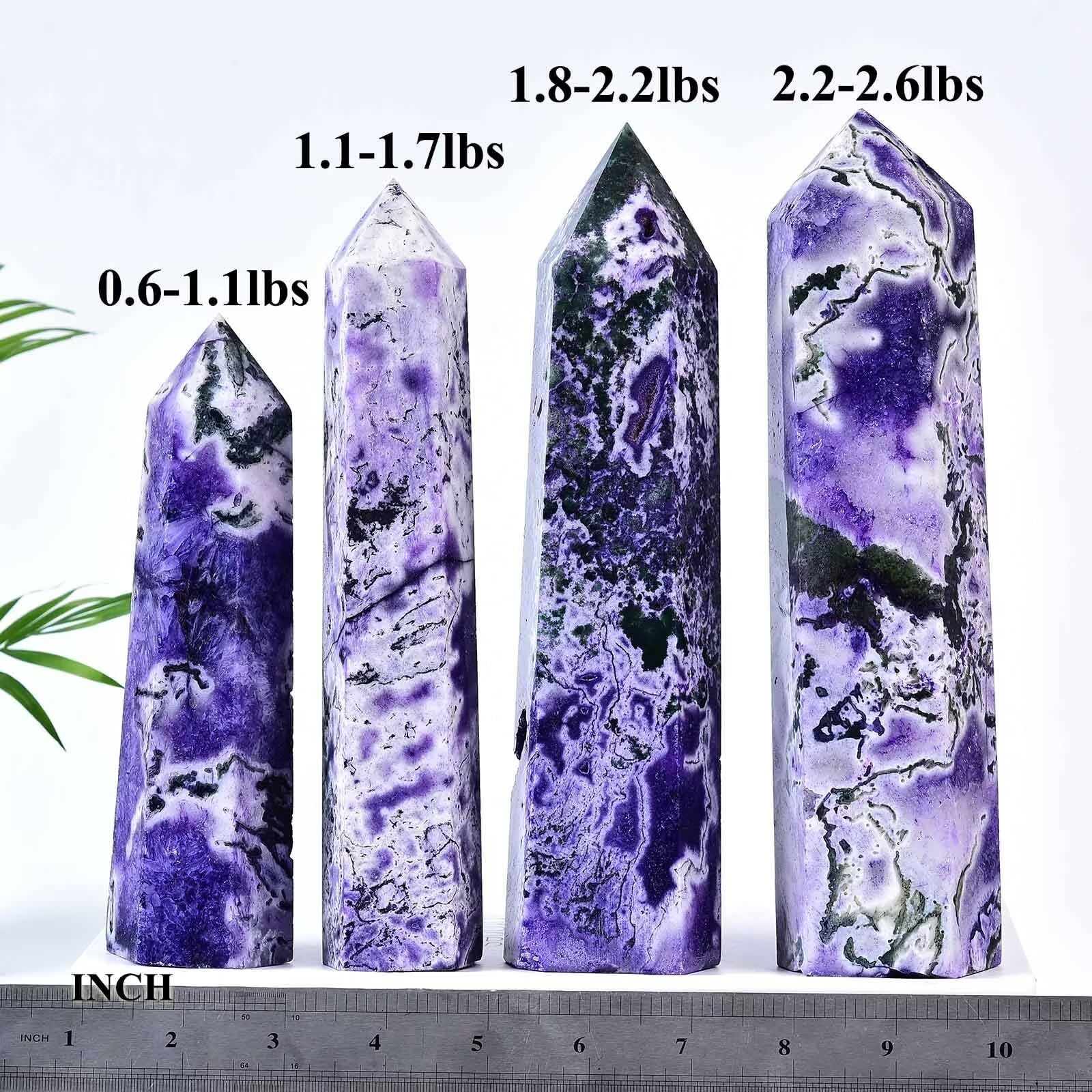 AMOYSTONE facettes 6-pointe mousse d'agate, focus énergétique pour pratiques spirituelles.