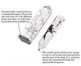 AMOYSTONE Howlite blanc: lumière apaisante pour méditation et concentration.