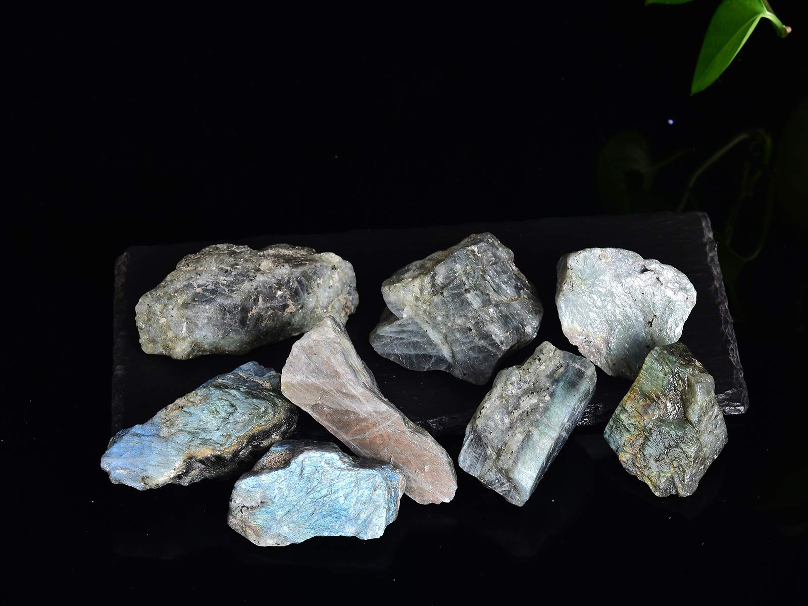 AMOYSTONE Labradorite labradorescence : éclat irisé idéal pour décoration d’intérieur
