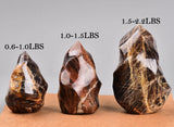 AMOYSTONE Tour Énergie Flamme: idéale pour méditation et équilibre des chakras.