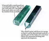 AMOYSTONE cristal fluorite verte, outil pour méditation et travail des chakras.
