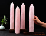 AMOYSTONE objet déco quartz rose – cadeau idéal pour les amateurs de cristaux.
