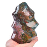 AMOYSTONE Ocean Jasper - Tour couleur multicolore pour ambiance harmonieuse.