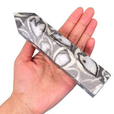 AMOYSTONE cristal jaspe mille yeux gris, décoration intérieure zen et élégante.