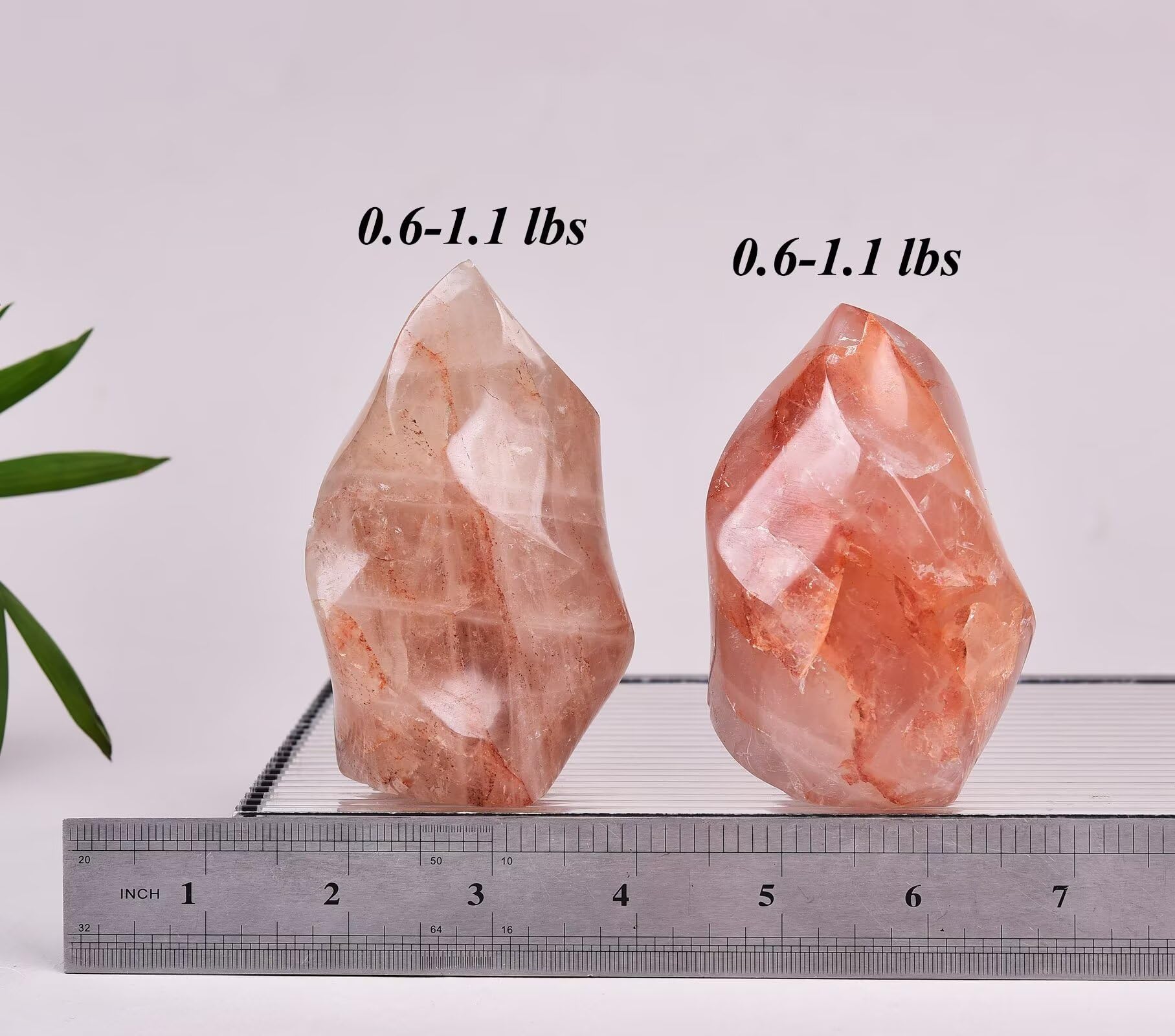 AMOYSTONE pointe quartz hematoïde rouge, sommet focalisant l'énergie
