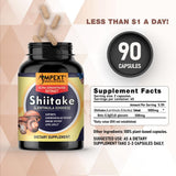 AMPEXT Shiitake Extrait - standardisé à 30% polysaccharides pour des effets naturels.