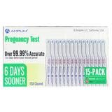 Amplim pack de 15 tests grossesse précoce, pratique pour planification familiale.