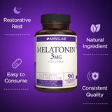 AMVILAB Mélatonine 3mg – usage nocturne facile sans eau et sans préparation.