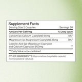 Amy Myers MD Caprylic Acid capsules présentées; soutien digestif possible et utilisation quotidienne.
