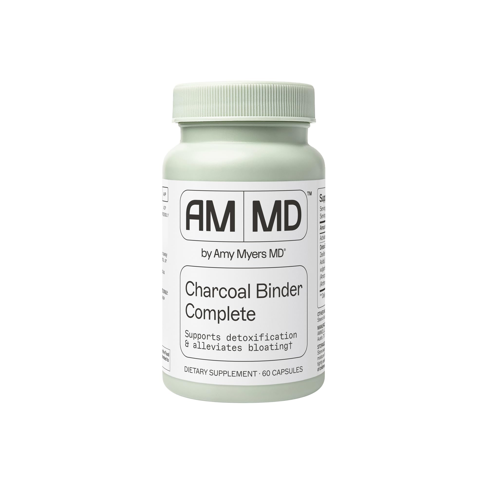 Amy Myers MD Charcoal Binder Complete – capsules pour le confort digestif.