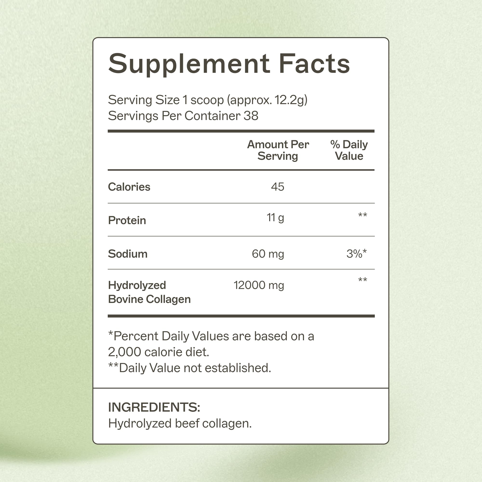 Amy Myers MD Collagen Protein, cuillère-dose, prise quotidienne simple.