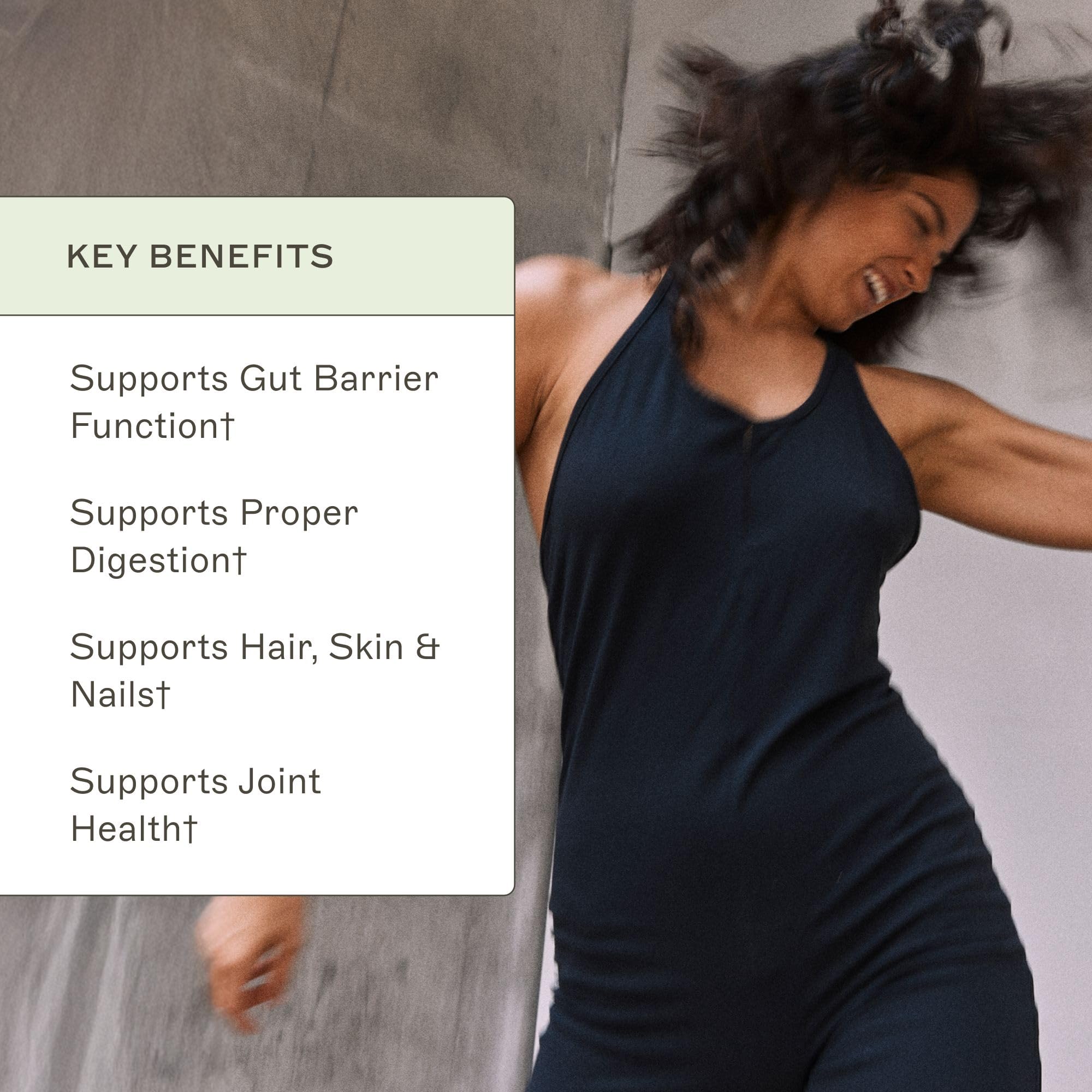 Amy Myers MD Collagen Protein, étiquette lisible et informations sur les ingrédients.