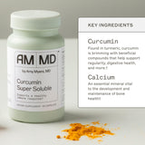 Amy Myers MD Curcumin Super Soluble : étiquette claire montrant les bienfaits potentiels pour le foie.