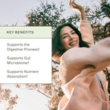 Amy Myers MD Enzymes Complets, illustration scientifique montrant l'action enzymatique.