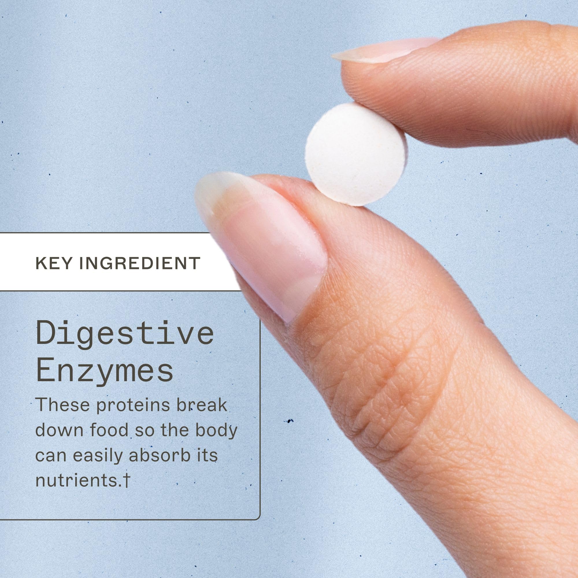 Amy Myers MD enzymes digestives à croquer - étiquette claire favorisant l'utilisation quotidienne.