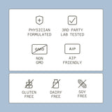 Histazyme Amy Myers MD − illustration des enzymes DAO décomposant l'histamine.