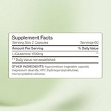 Capsules L-Glutamine Amy Myers MD pour le soutien digestif et l'intégrité intestinale.