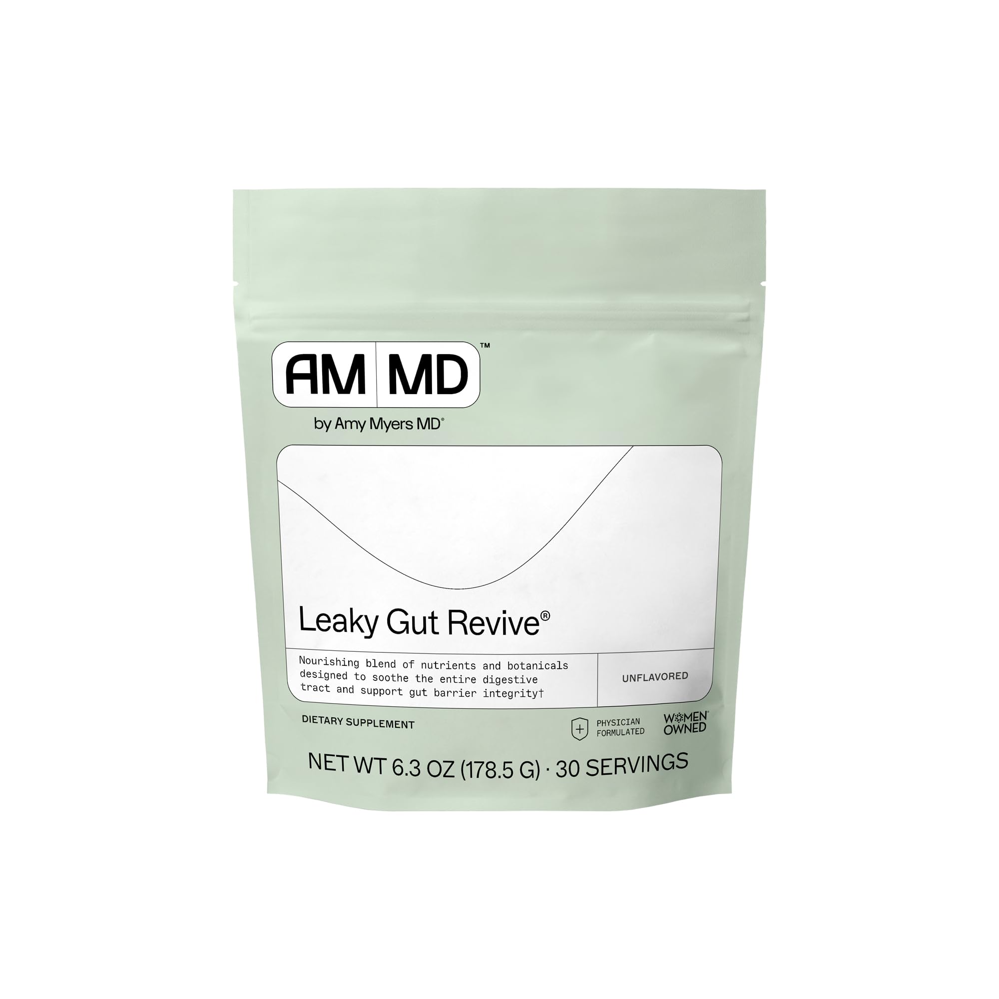 Amy Myers MD Leaky Gut Revive: bouteille et doseur pour un dosage quotidien pratique