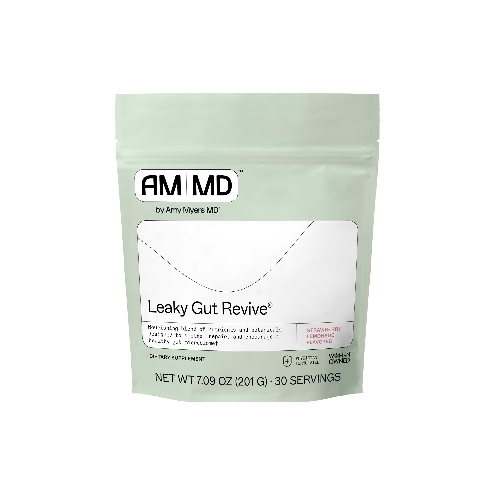 Amy Myers MD Leaky Gut Revive poudre strawberry-lemonade prête à mélanger et goûter