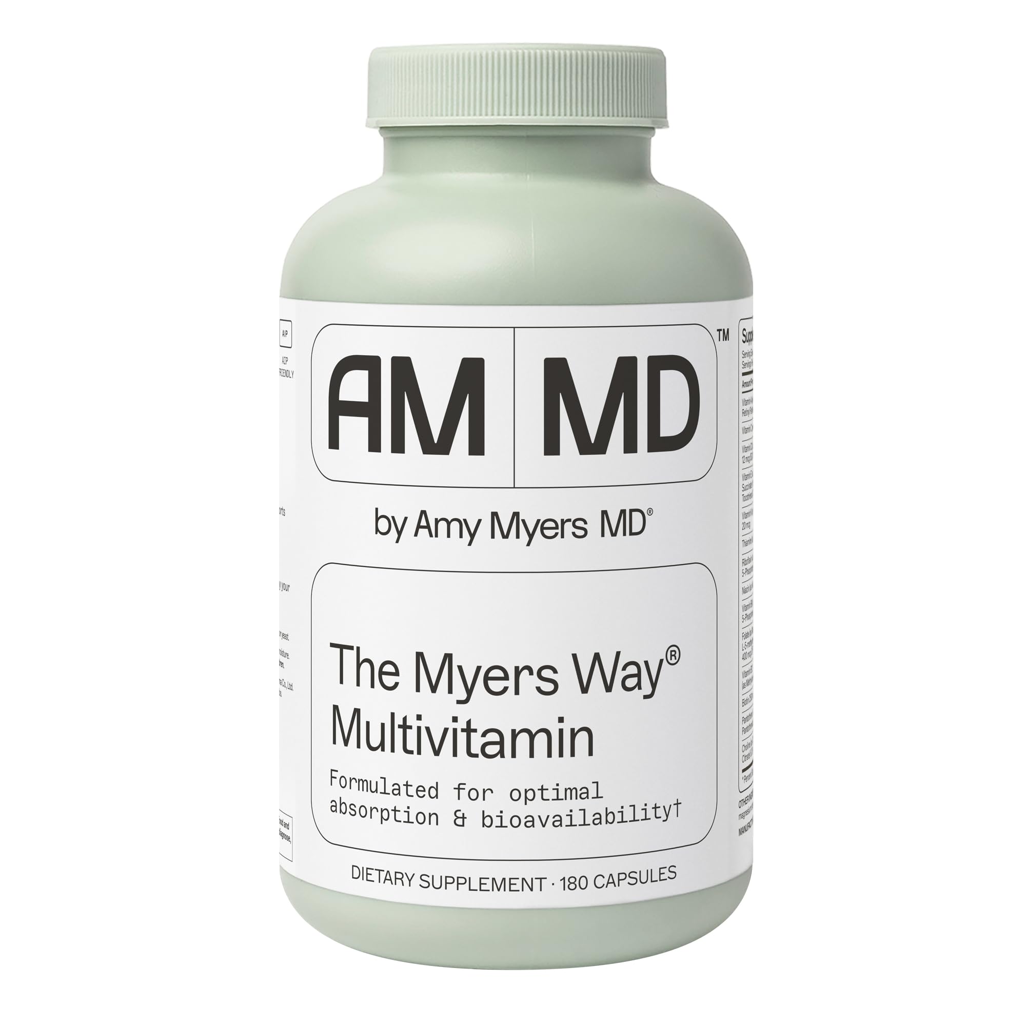 Amy Myers MD The Myers Way Multivitamin: capsules faciles à prendre et support nutritionnel quotidien
