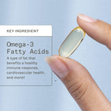 Amy Myers MD oméga-3, huile de poisson nordique, gélules sans lactose ni soja.